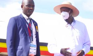 H.E.Y.K.MUSEVENI AWARDS A MEDAL TO DISTINGUISHED OFFICERS AT INTERNATIONAL LABOUR DAY CELEBRATIONS HELD IN NAKAPIRIPIRITI DISTRICT 01MAY2025